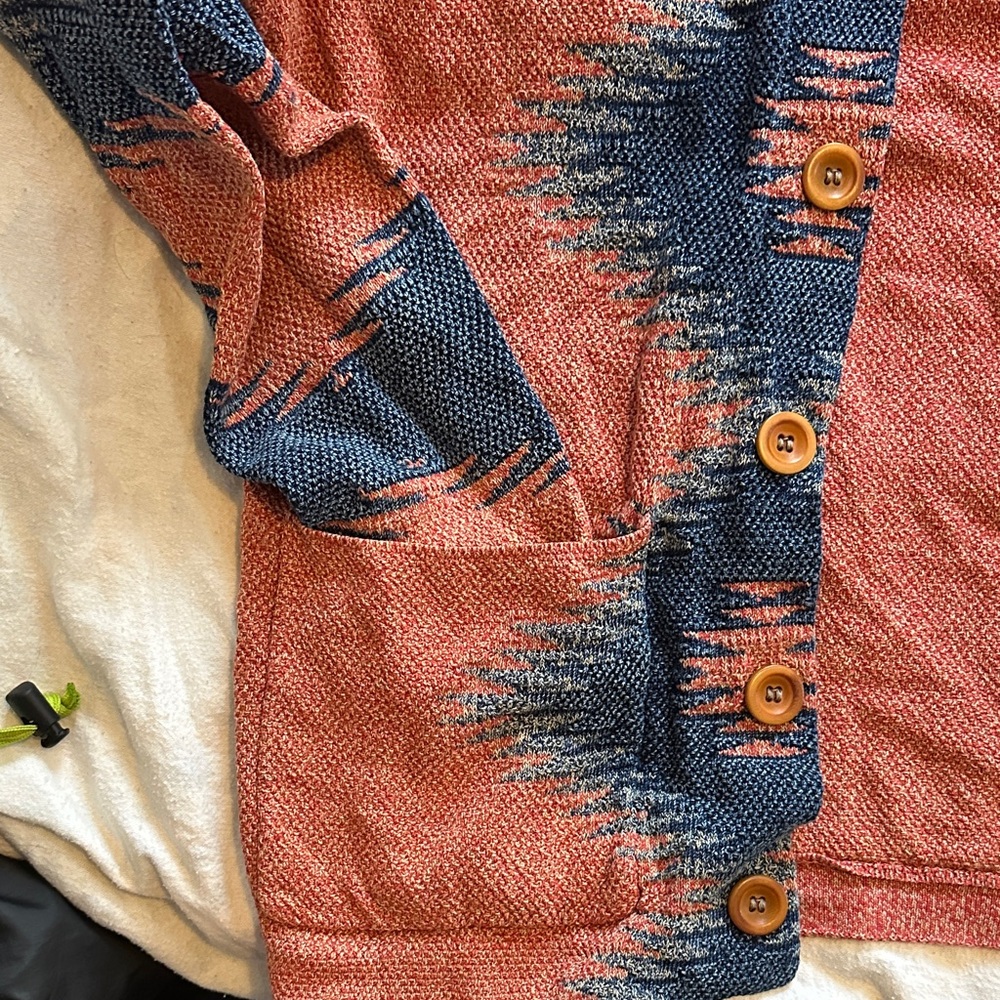 Lucky Brand Geometric/Aztec Cardigan - Picture 4 of 6